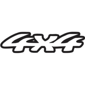 4x4 Decal Sticker - 4x4-E