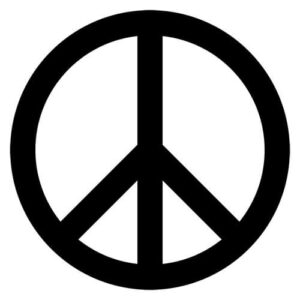Peace Symbol Decal Sticker
