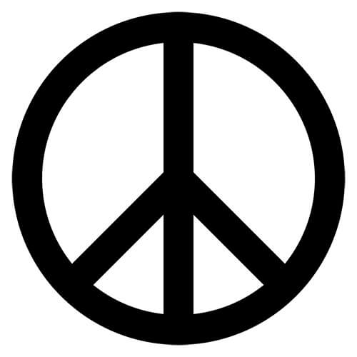 Peace Symbol Decal Sticker