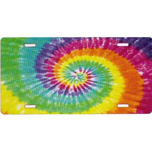 Tie Dye Novelty License Plate-t2825td