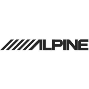 Alpine Car Audio Logo Decal Sticker