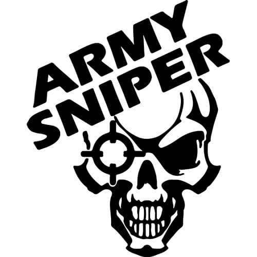 Army Sniper Decal Sticker