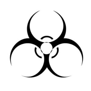 Biohazard Band Decal