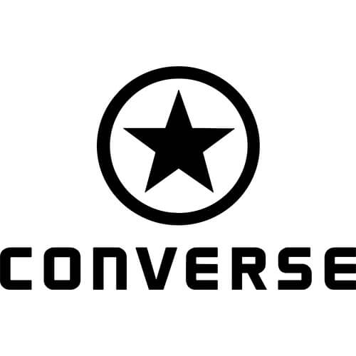 converse logo black and white