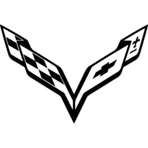 Corvette Emblem Decal Sticker