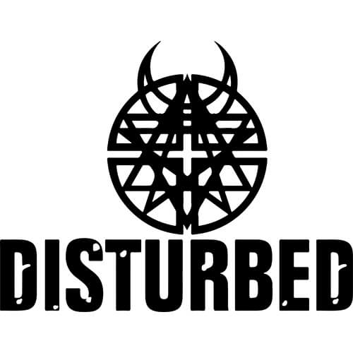 valstick Disturbed Music Logo Car Bumper Sticker Decal