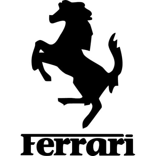 Ferrari Logo Sports Decals Stickers