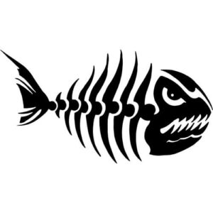 Fish Bones Decal Sticker