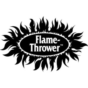 Flame-Thrower Logo Decal Sticker