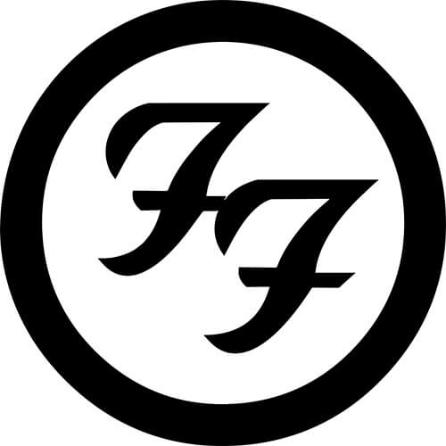 Vinyl Foo Fighters Band Logo Skate Sticker Laptop Guitar Phone Case Mirror etc 