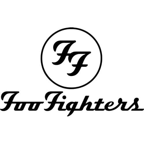 full colour band logo Vinyl Sticker Decal Foo Fighters 