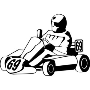 Go Kart Decal Sticker