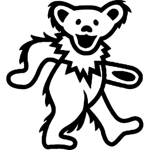 NEW Vintage Grateful Dead Dancing Bears Reduce Reuse Recycle 1990 Sticker Decal 