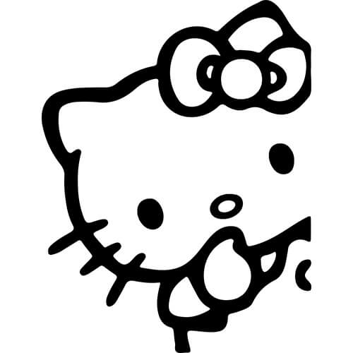 Hello Kitty Decal Sticker - HELLO-KITTY