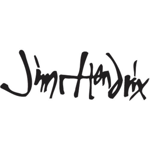 Jimi Hendrix sticker decal 6" x 2" 
