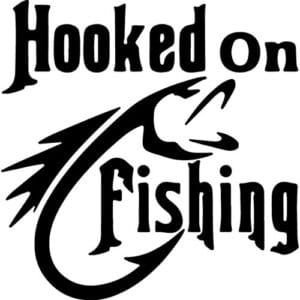 Hooked On Fishing Decal Sticker