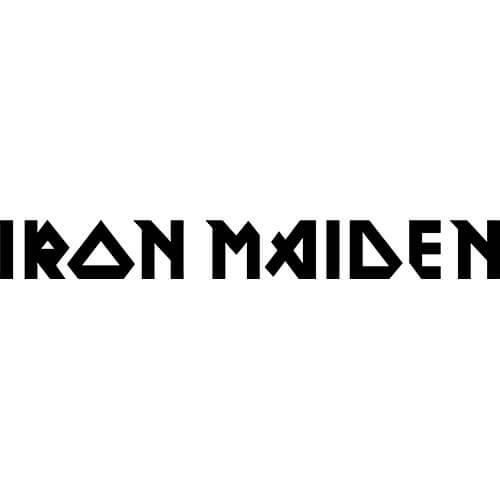 Iron Maiden Logo Yellow Car Bumper Sticker Decal 5'' 6'' and 8'' 