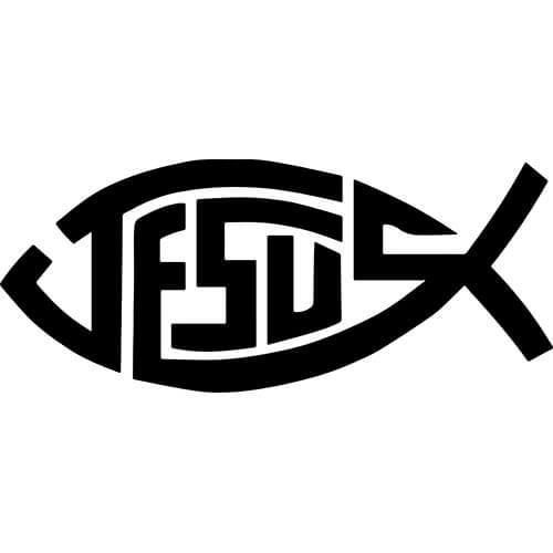 Jesus Fish Decal Sticker
