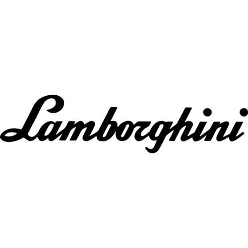 x4 100mm Tall Digitally Printed Lamborghini Car Logo Stickers Decals