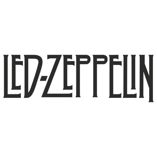 Led Zeppelin British Rock Band Album Logo  Car Truck Decal sticker 9" WHite