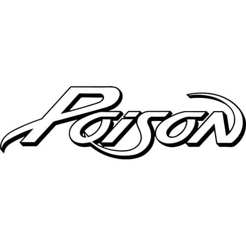Poison Band Decal Sticker Poison Band Logo Decal Thriftysigns