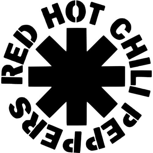 Red Hot Chili Peppers RHCP drumhead snare shell symbol guitar decal sticker 4318 
