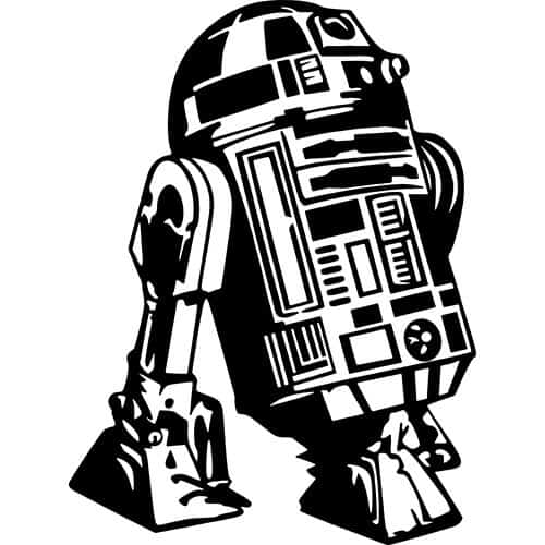 Decal 2 for $3 Vintage Star Wars R2-D2 Custom Replacement Wood Grain Sticker