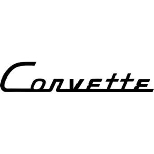 Vintage Corvette Logo Decal Sticker