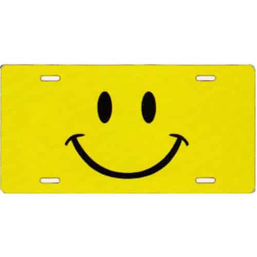 Happy Smiley Face Novelty License Plate-t3070y