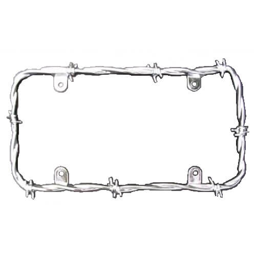 Barbwire License Plate Frame