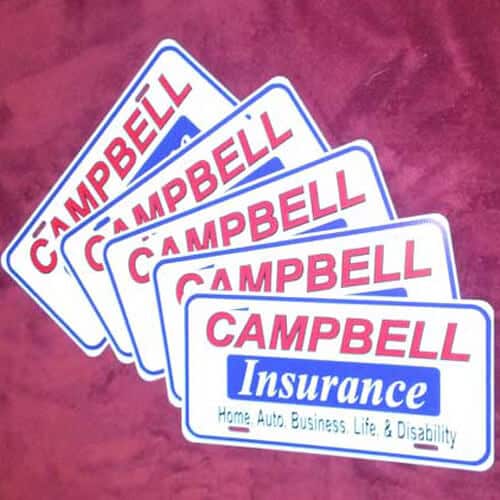 Campbell Aluminum License Plates