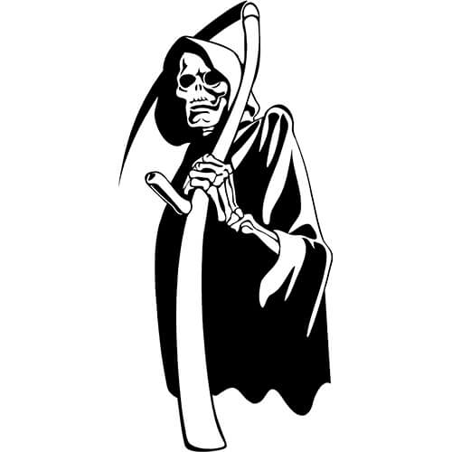 Grim Reaper Decal Sticker - GRIM-REAPER-DECAL - Thriftysigns