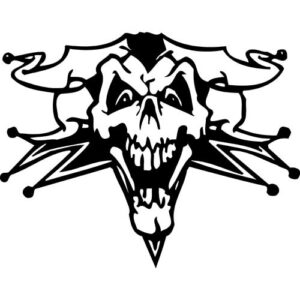 Jester Skull Decal Sticker
