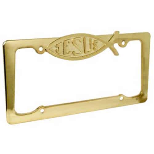 thumbnail image 2 of License Plate Frame Metal Chrome 2 of 13
