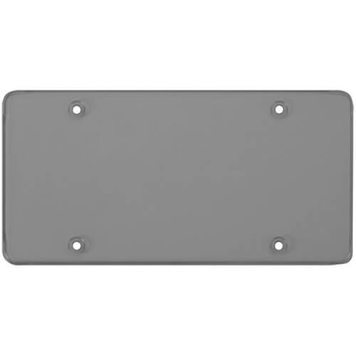 Smoke Flat License Plate Shield