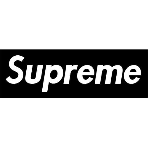 supreme car sticker