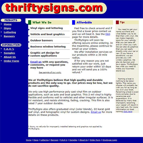 Thriftysigns 2002