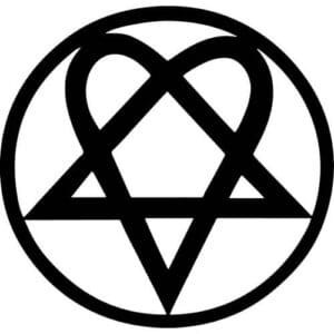 Heartagram Decal Sticker