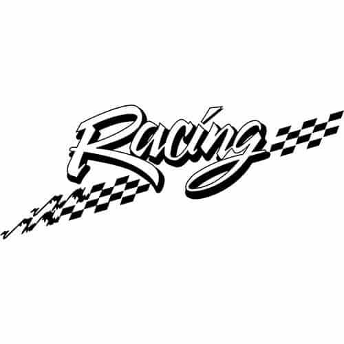 Racing Decal Sticker RACING E DECAL Thriftysigns