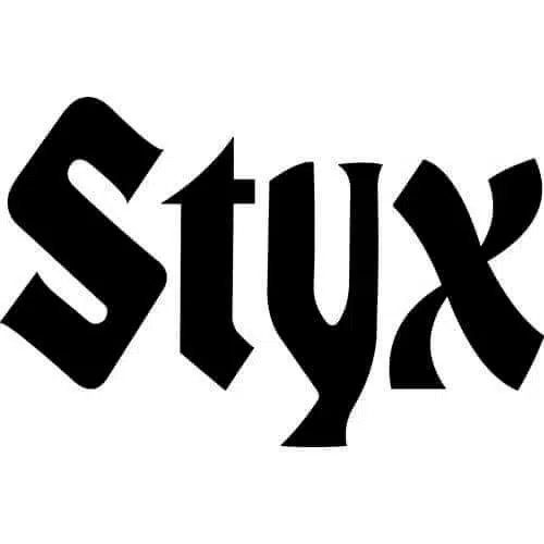 STYX Band Die Cut Vinyl Sticker - Classic Rock & Roll, Metal Punk, Made In USA 2018