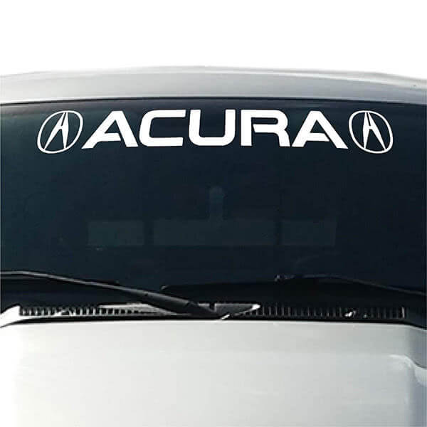 Acura Windshield Visor Decal White