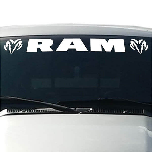 truck front window decals