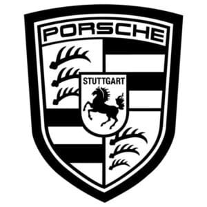 Porsche Crest Decal Sticker