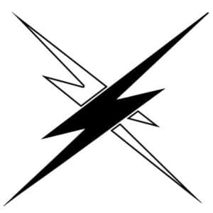 Raven Band Lightning Bolts Decal