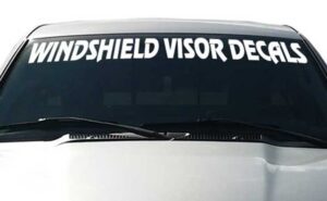 Windshield Visor Decals