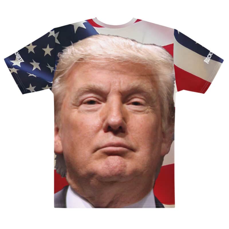 Donald Trump Face 3D Print T-shirt-Back