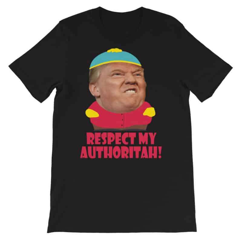 Respect My Authoritah Trump Cartman T-shirt Black