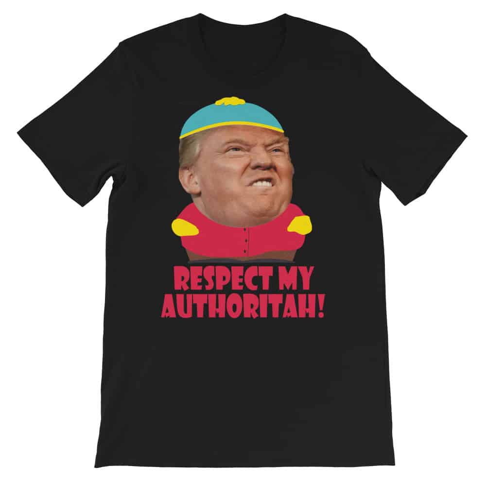 Respect My Authoritah Trump Cartman T-shirt Black