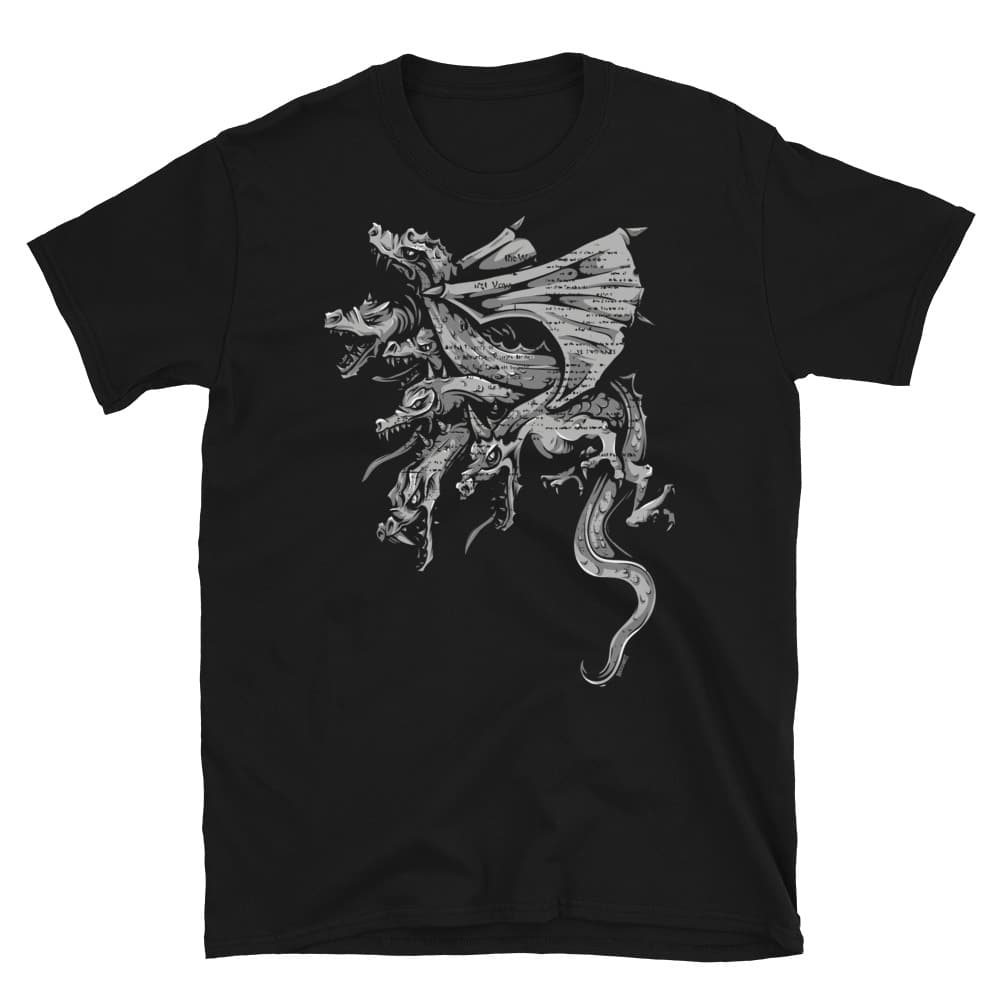 Hydra Dragon T-shirt Black