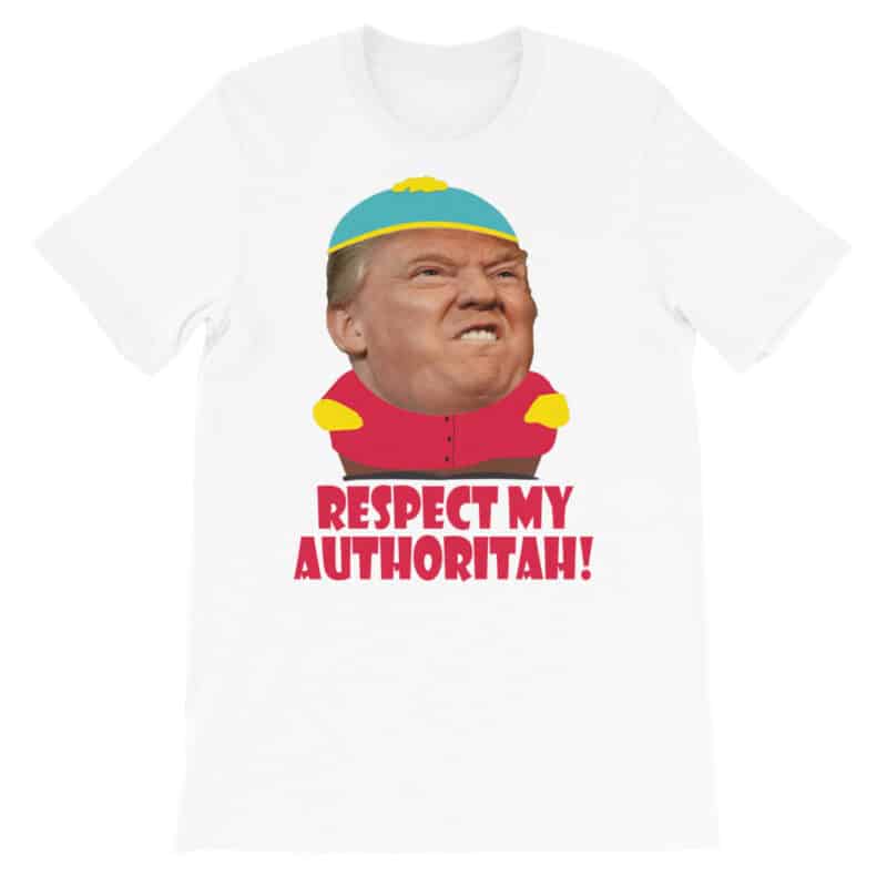 Respect My Authoritah Trump Cartman T-shirt White